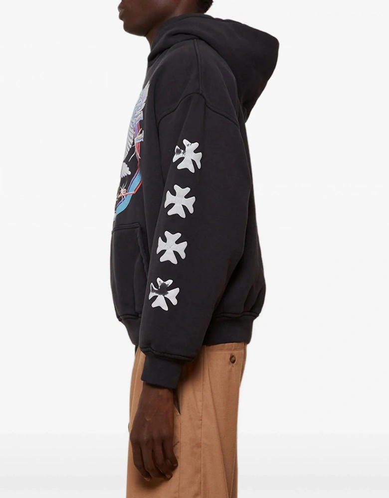 Notting Hill Eagle Hooded Top Black