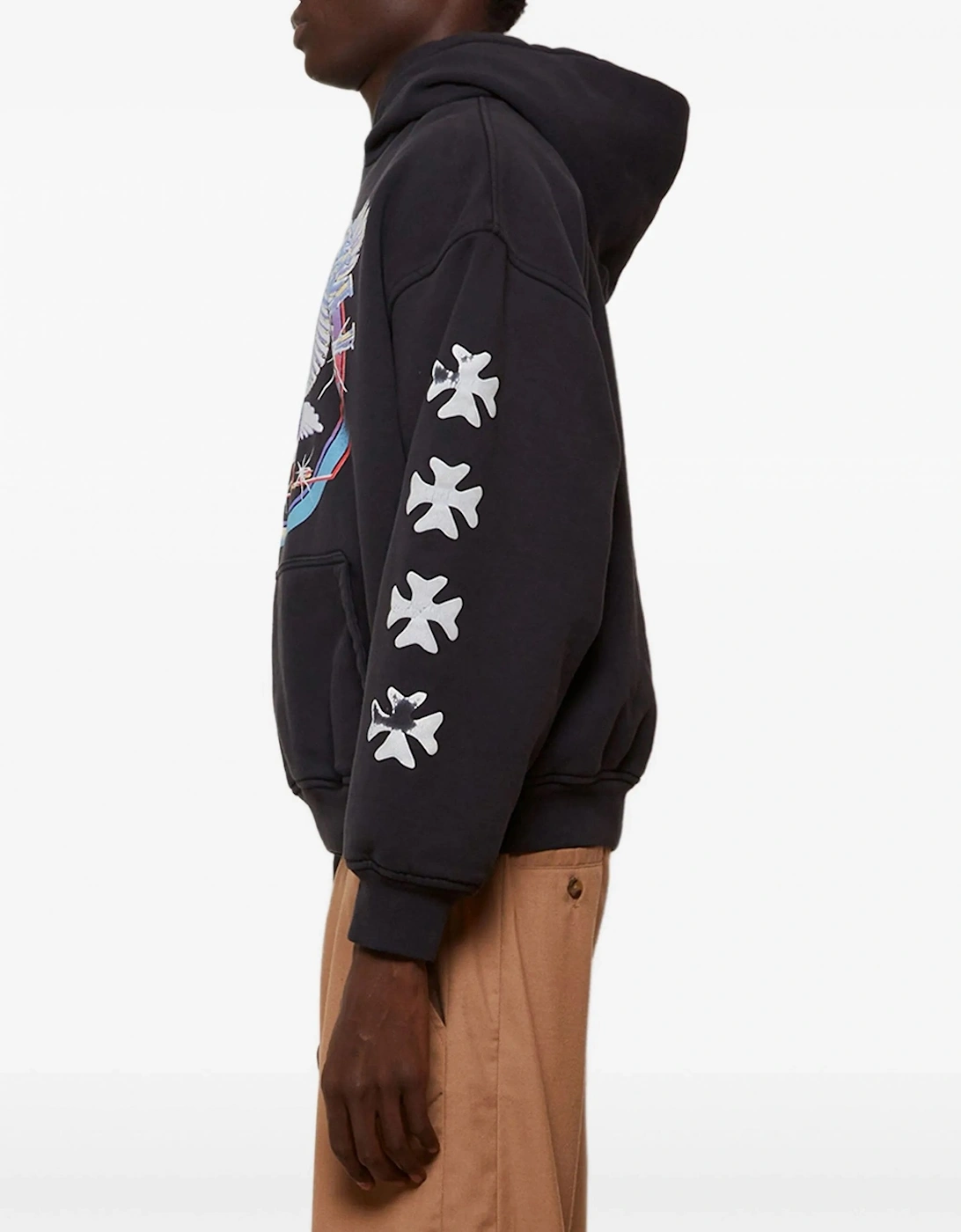 Notting Hill Eagle Hooded Top Black