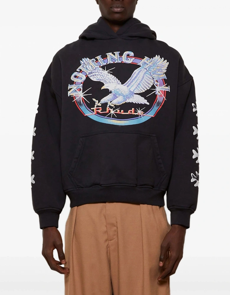Notting Hill Eagle Hooded Top Black