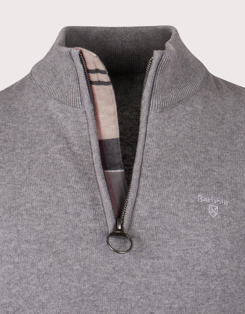 Quarter Zip Cotton Knit
