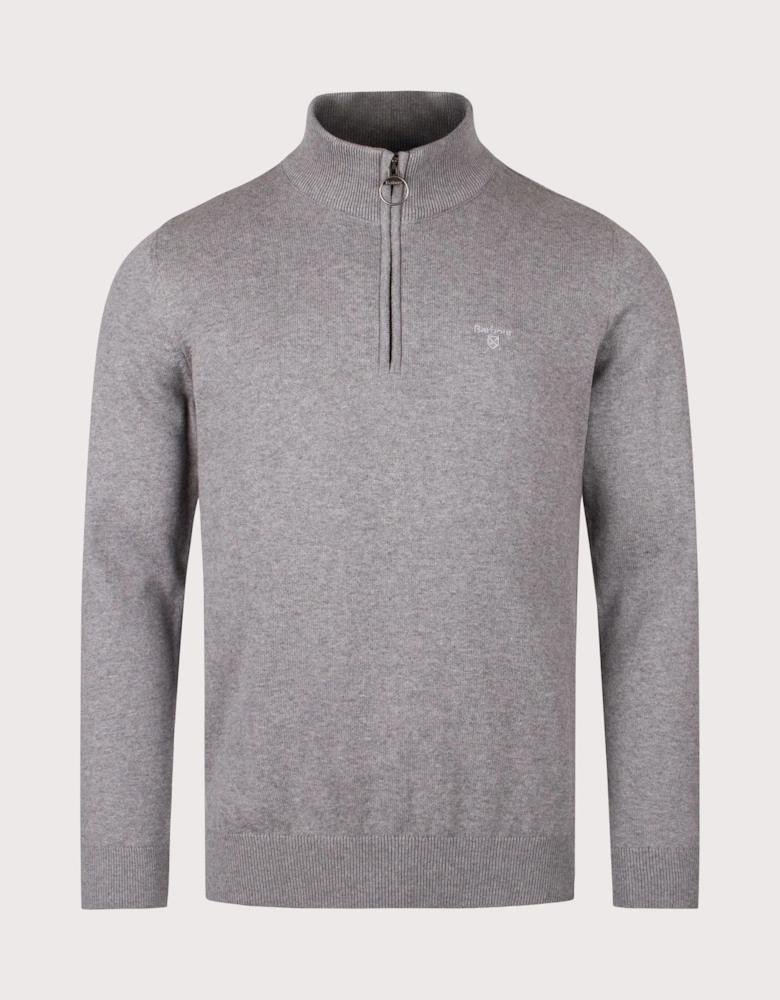 Quarter Zip Cotton Knit