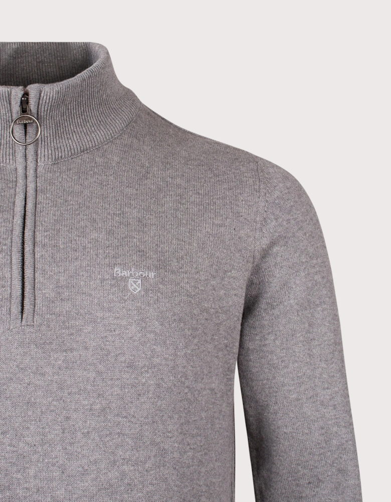 Quarter Zip Cotton Knit