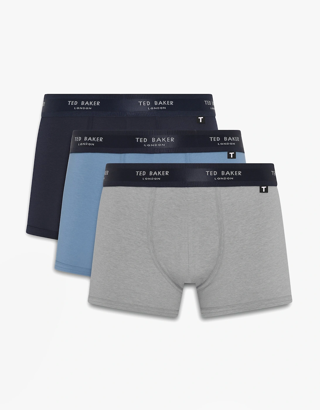 3-Pack Cotton Trunks Mens Multicoloured, 5 of 4
