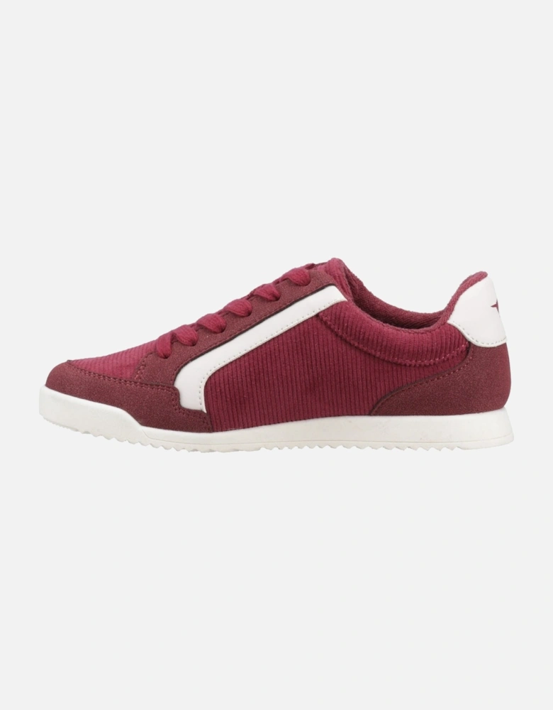 Bolt Corduroy Women's Burgundy Trainers