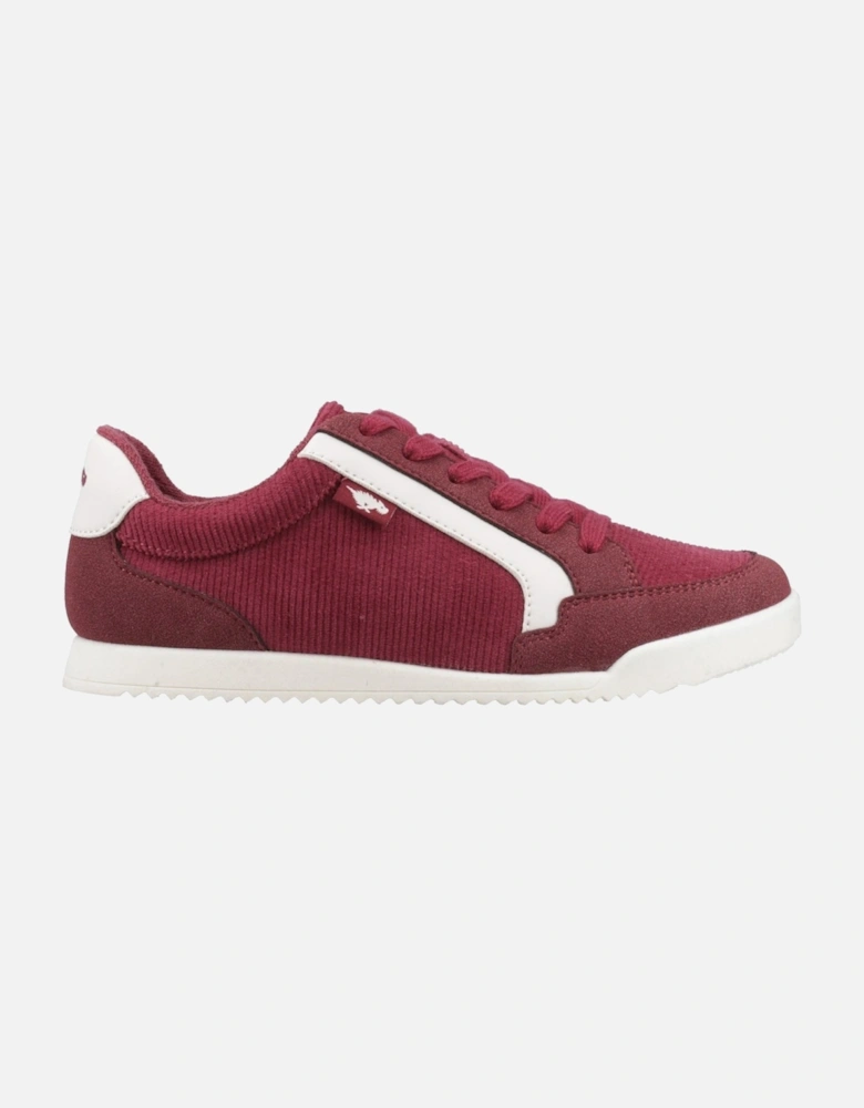 Bolt Corduroy Women's Burgundy Trainers