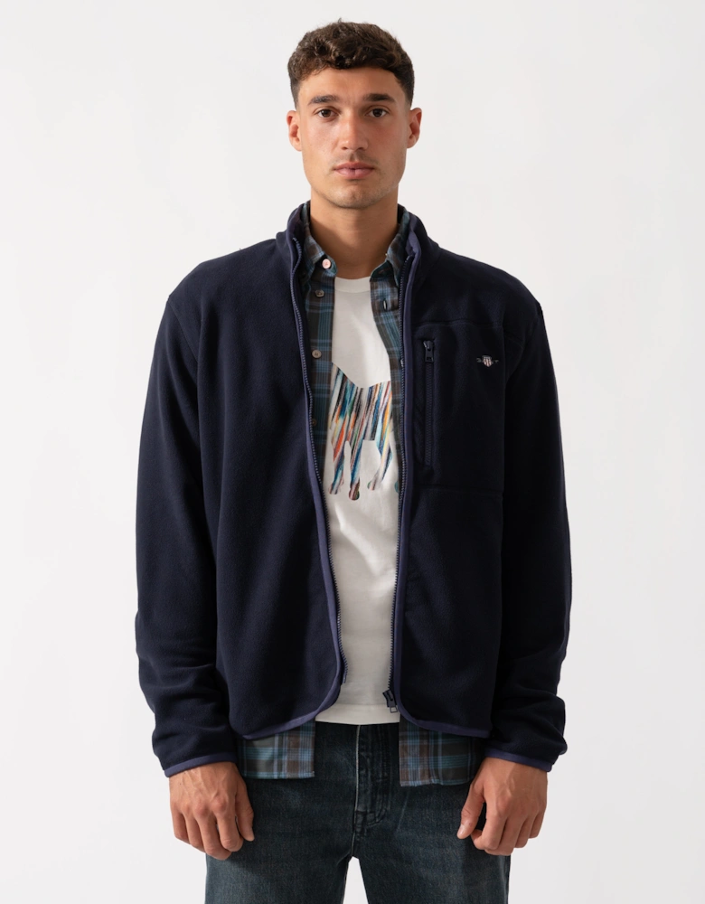 Mens Micro Fleece Jacket - 433 Evening Blue
