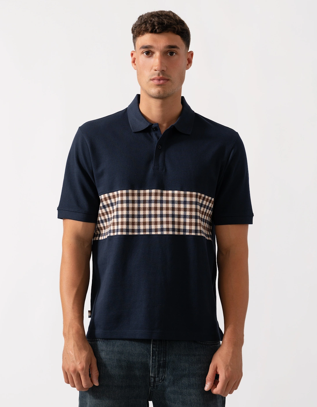 Mens Iconic Insert Polo - Navy 11, 2 of 1