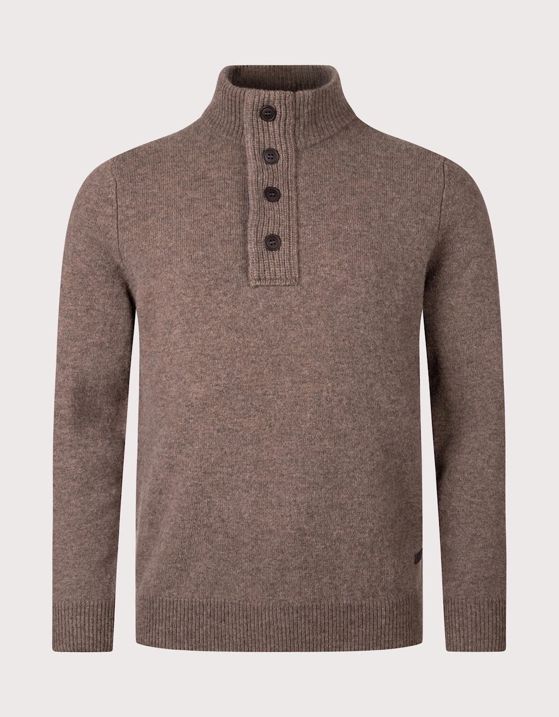 Essential Patch Quarter Zip Knitted Jumper, 4 of 3