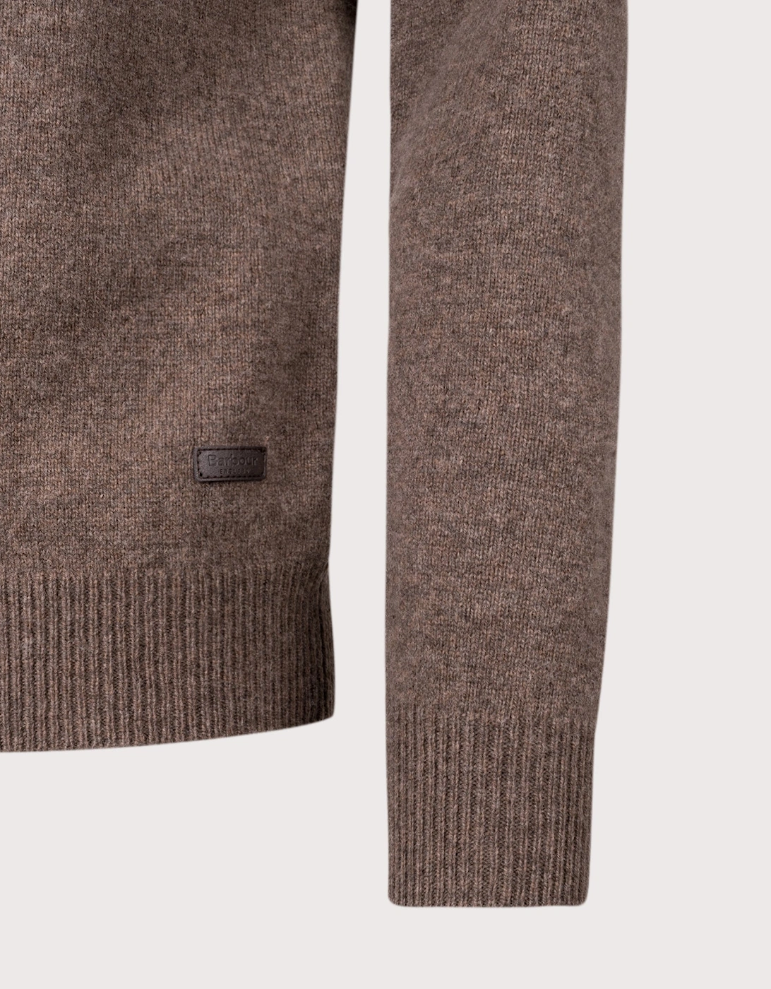 Essential Patch Quarter Zip Knitted Jumper