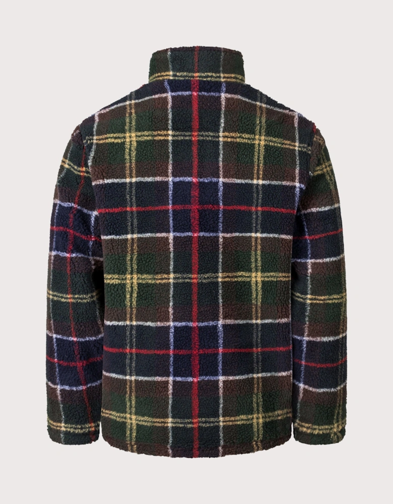 Tartan Fleece Zip Through Jacket