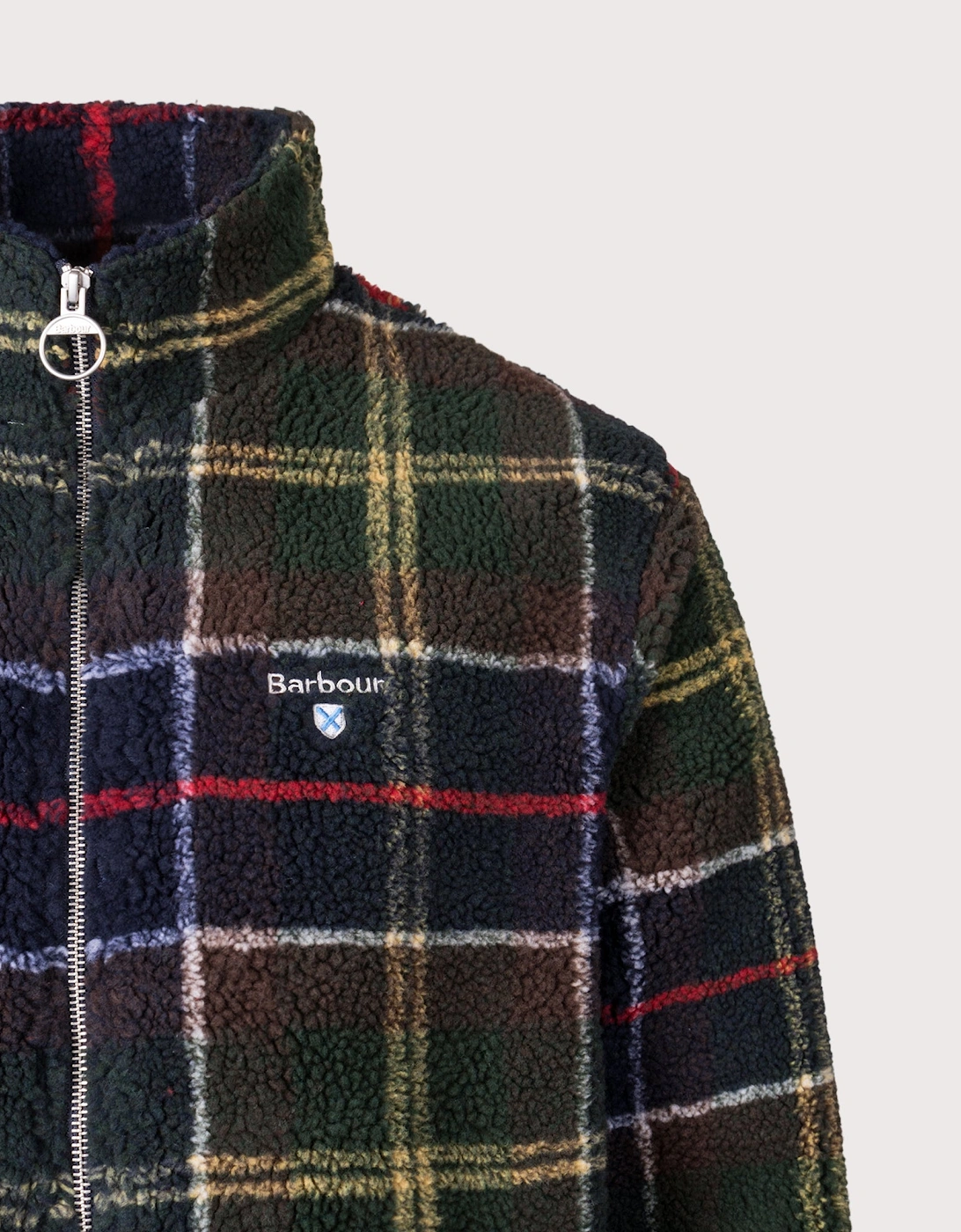 Tartan Fleece Zip Through Jacket