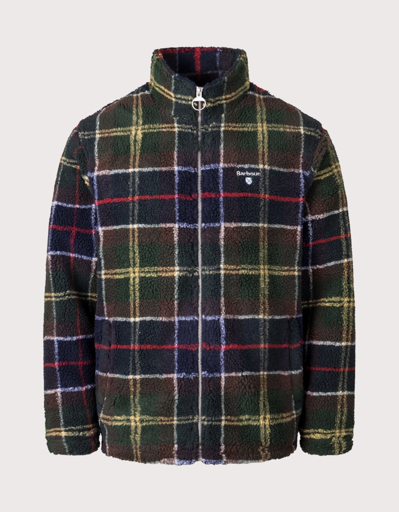 Tartan Fleece Zip Through Jacket