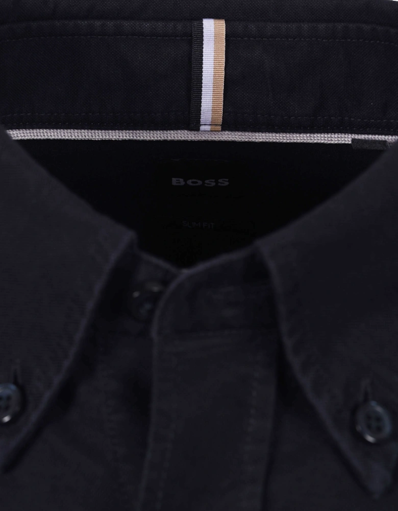 Boss Black H Roan Casual Oxford Shirt Dark Blue