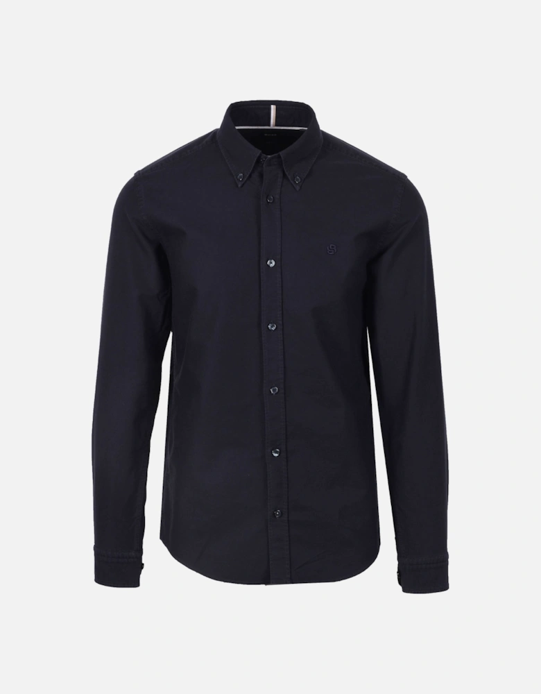 Boss Black H Roan Casual Oxford Shirt Dark Blue