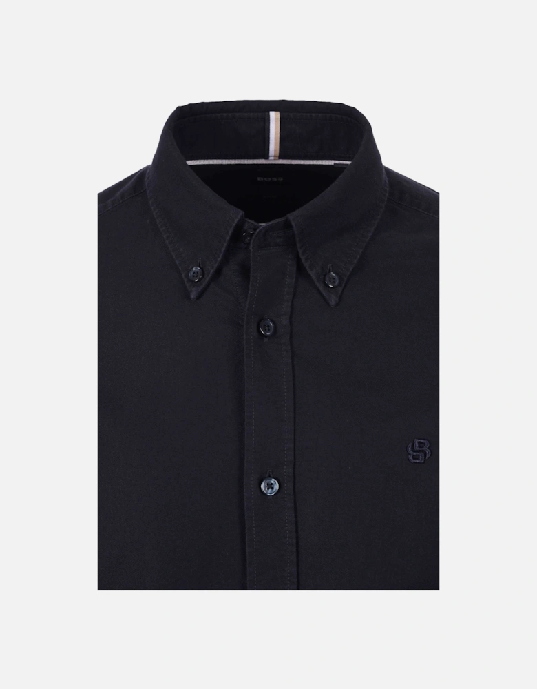 Boss Black H Roan Casual Oxford Shirt Dark Blue