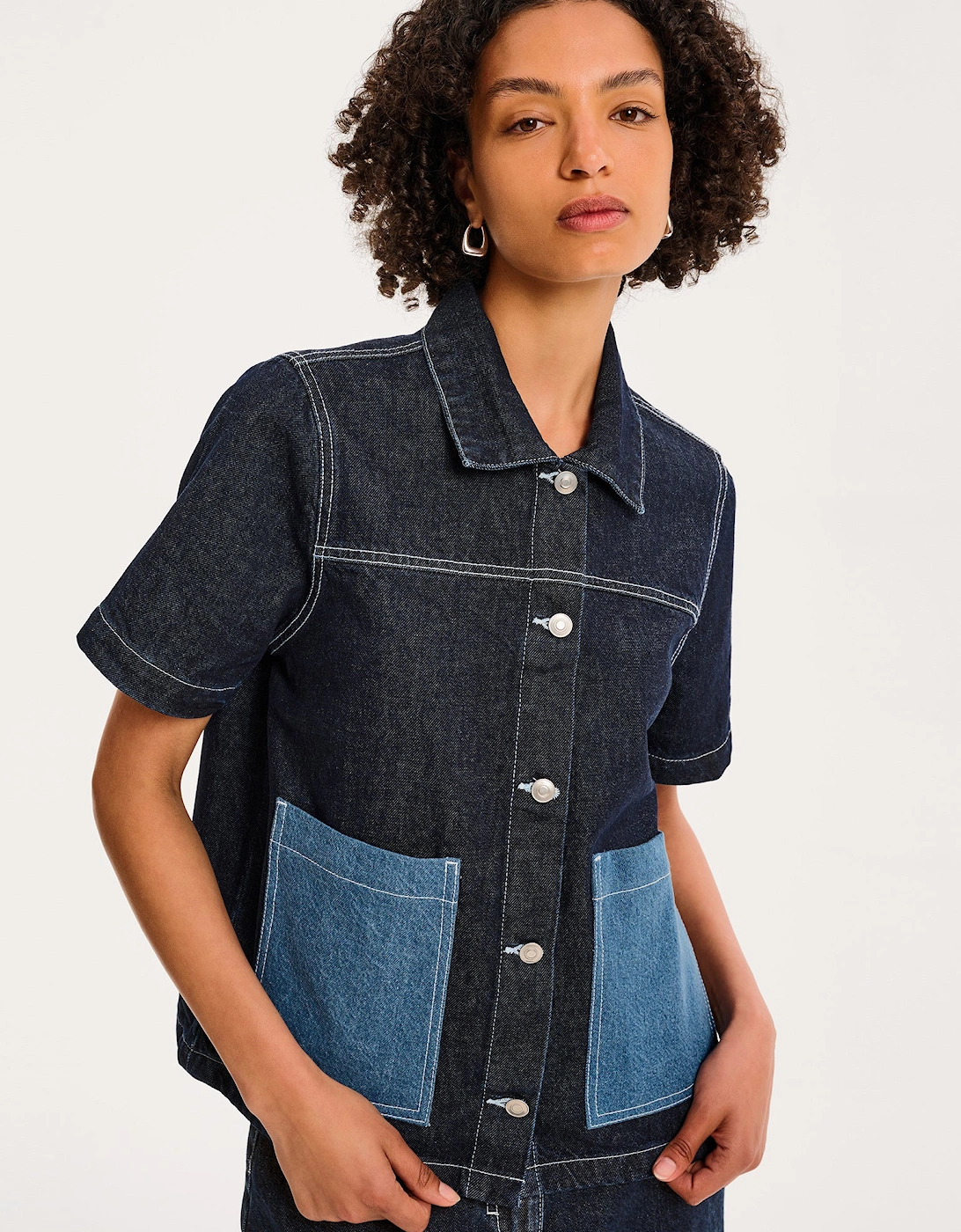 Ronnie Shirt in Dark Wash, 5 of 4