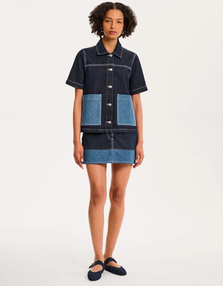 Ronnie Shirt in Dark Wash