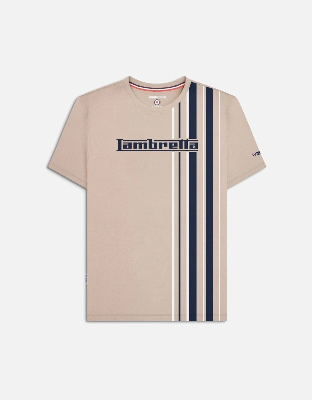 Mens Multi Stripe Short Sleeve T-Shirt, 2 of 1