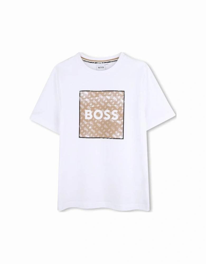 BOSS BOYS WHITE T SHIRT J52370