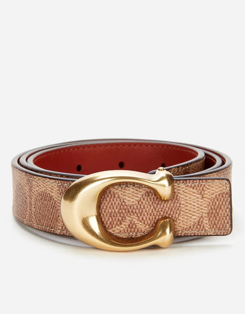 25MM Sculpted C Leather Belt