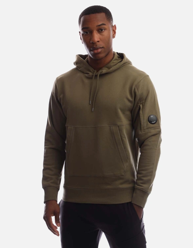Diagonal Raised Fleece Lens Hoodie