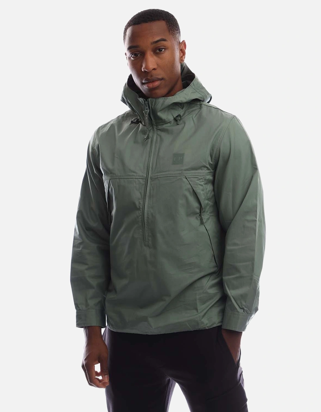 Metropolis Series Gabardine Half-Zip Hooded Jacket, 5 of 4