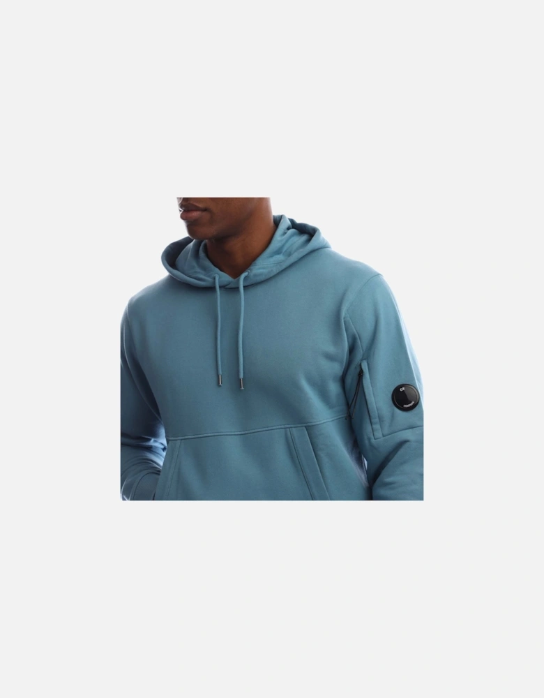 Diagonal Raised Fleece Lens Hoodie