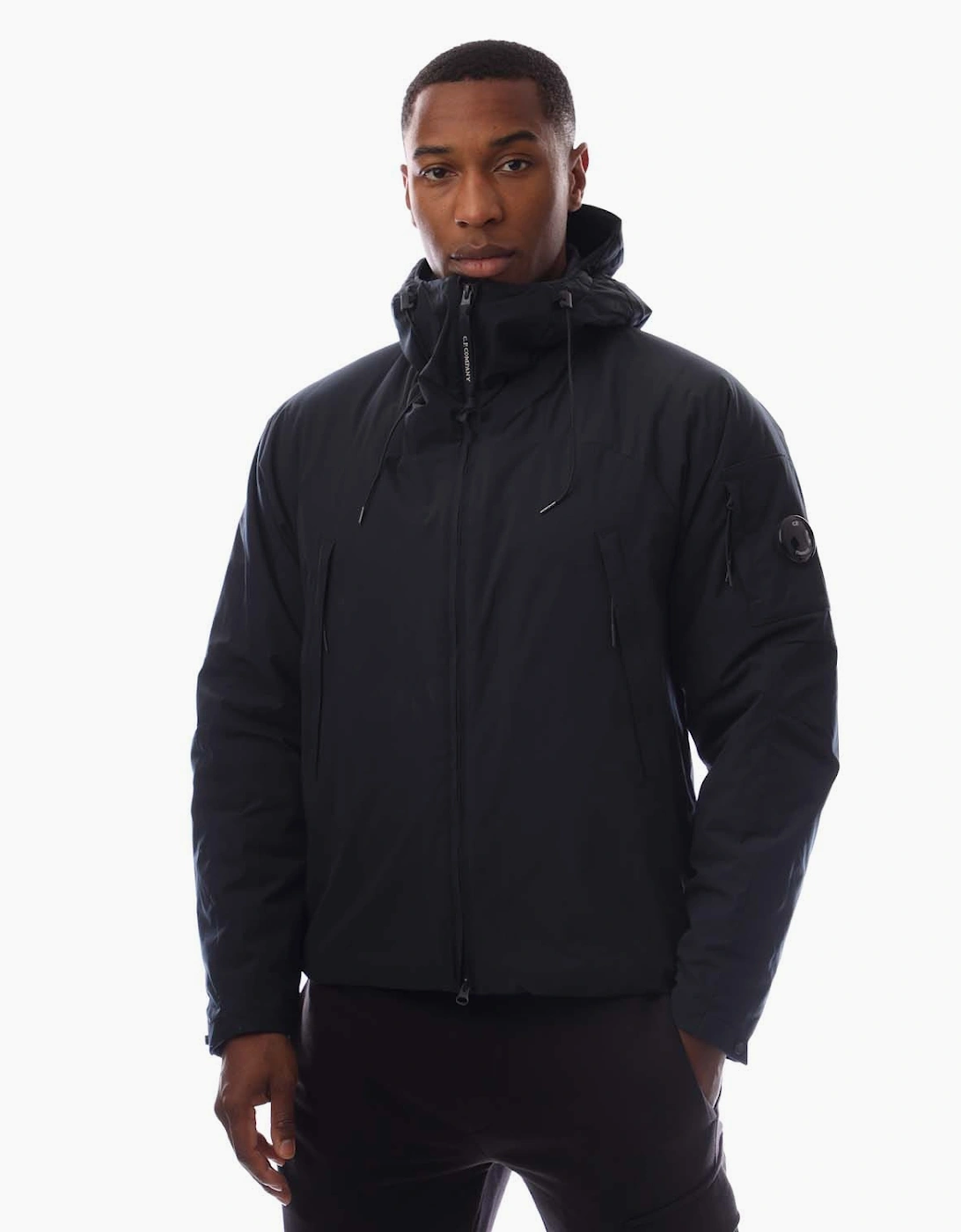 CP Company Men's Pro-Tek Hooded Padded Jacket - Navy - Size: 44/Regular