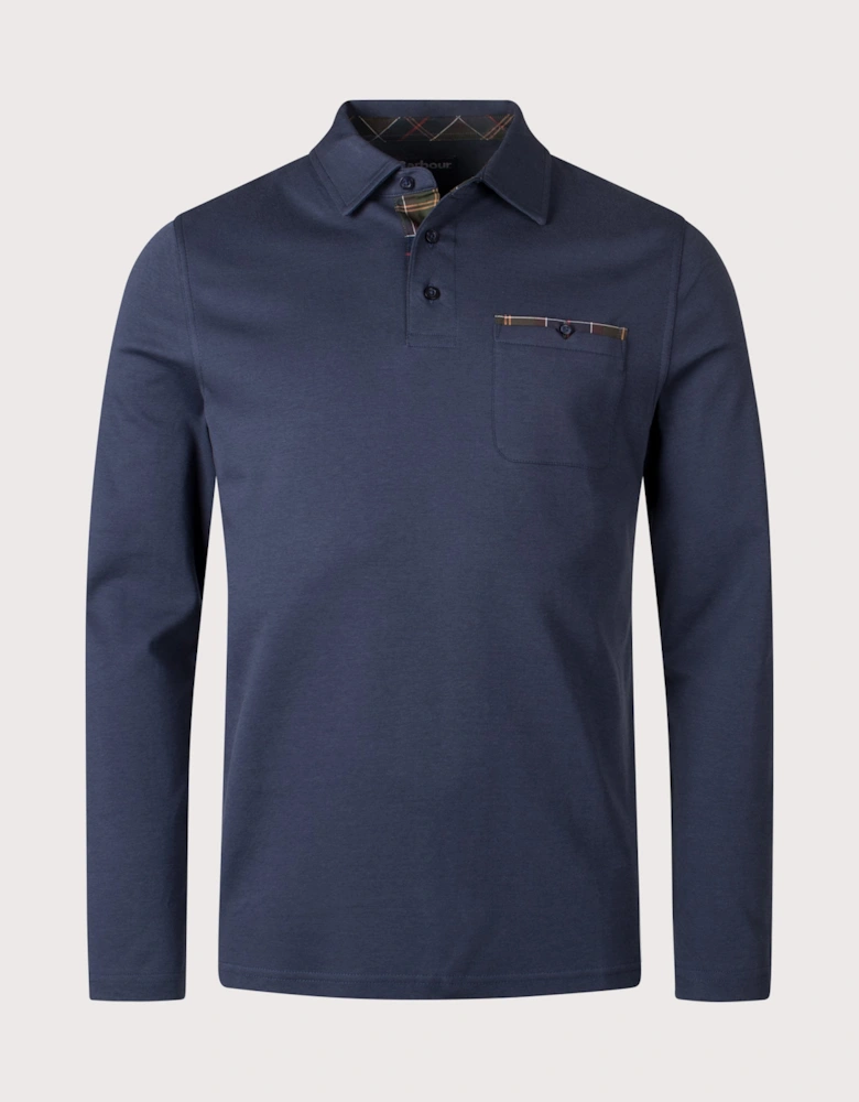 Corpatch Tailored Long Sleeve Polo Shirt