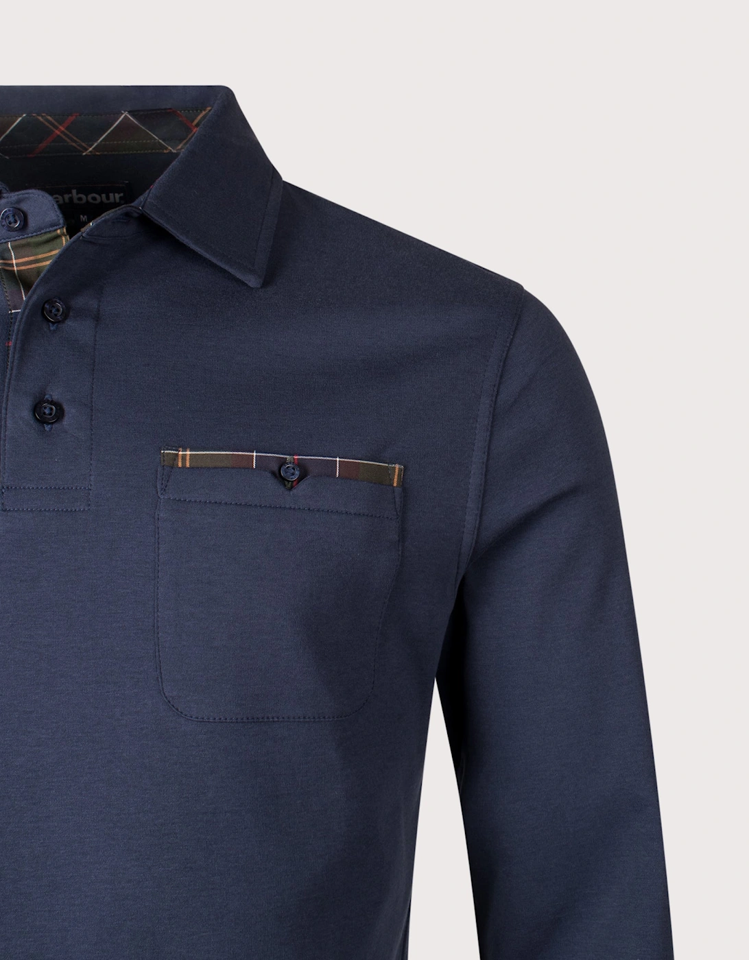 Corpatch Tailored Long Sleeve Polo Shirt