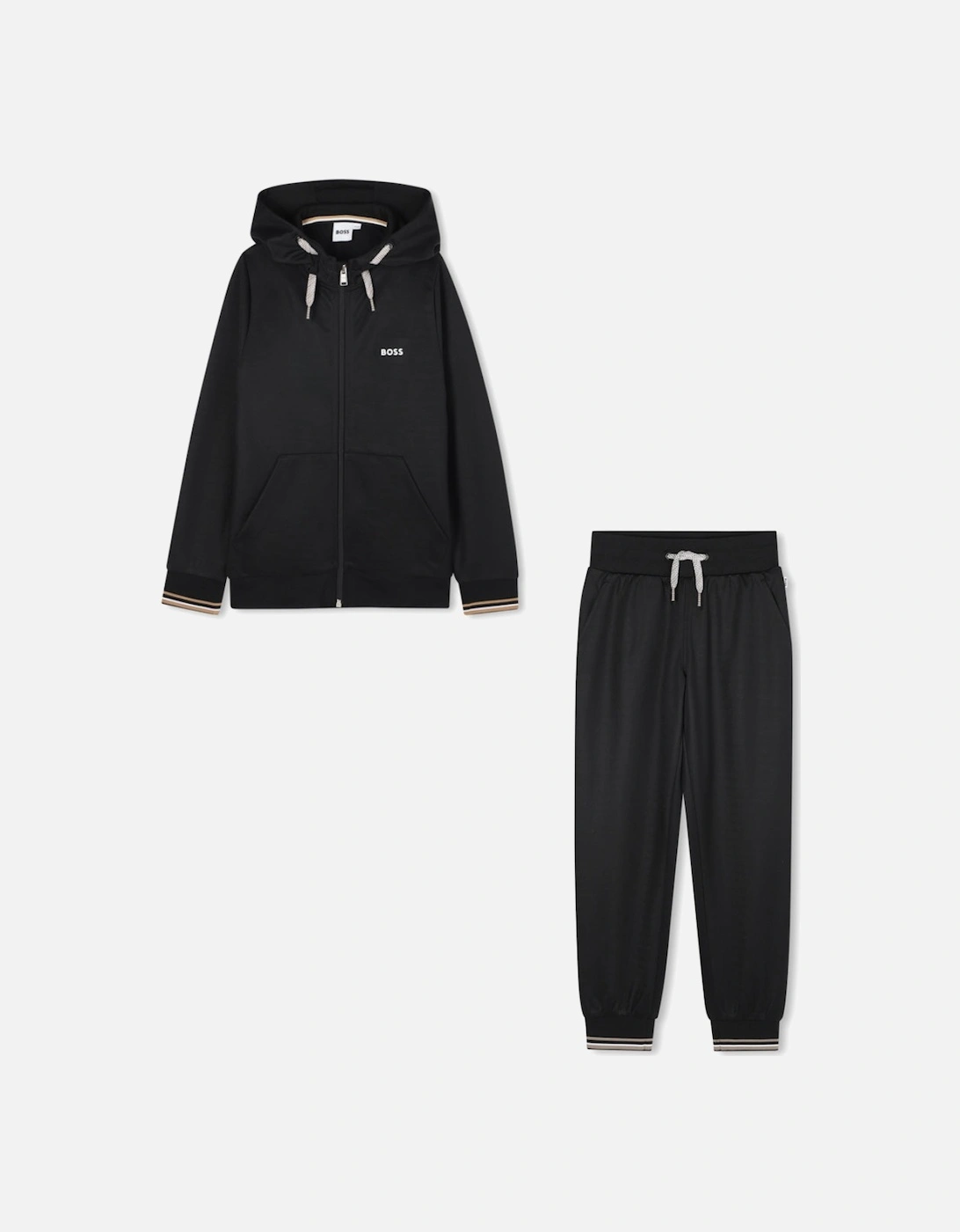 BOSS BOYS BLACK TRACKSUIT J52399, 7 of 6