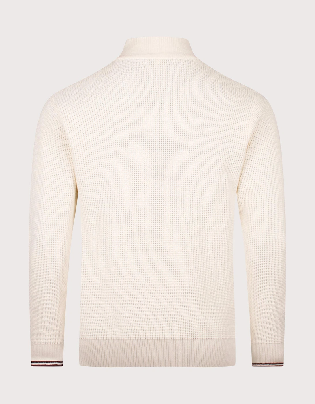 Waffle Stitch Quarter Zip Jumper