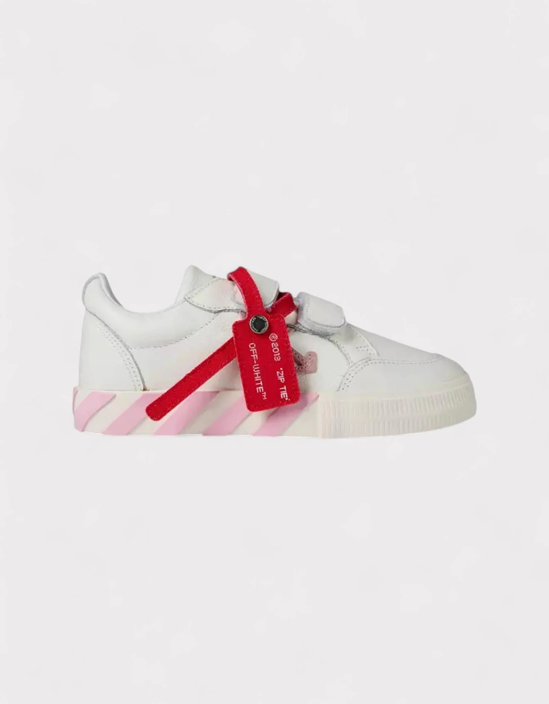 Vulcanised White Pink Sneakers Kids, 5 of 4