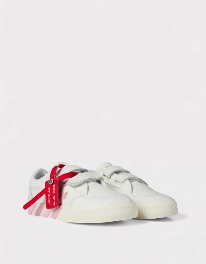 Vulcanised White Pink Sneakers Kids