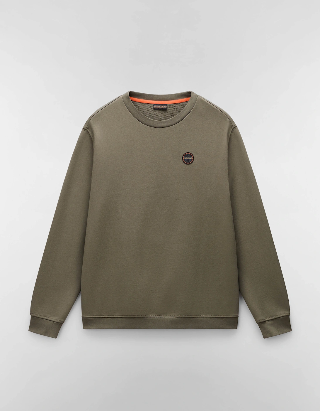 Badge Mens Crew Neck Sweatshirt - Tea Leaf G0A, 2 of 1