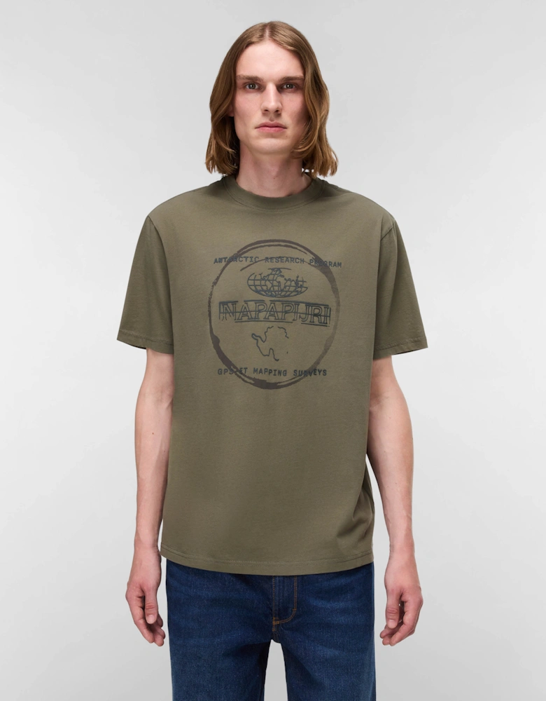 Bald Short Sleeve Mens T-Shirt - Tea Leaf G0A