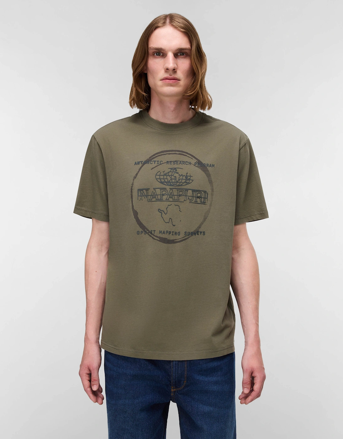 Bald Short Sleeve Mens T-Shirt - Tea Leaf G0A, 2 of 1