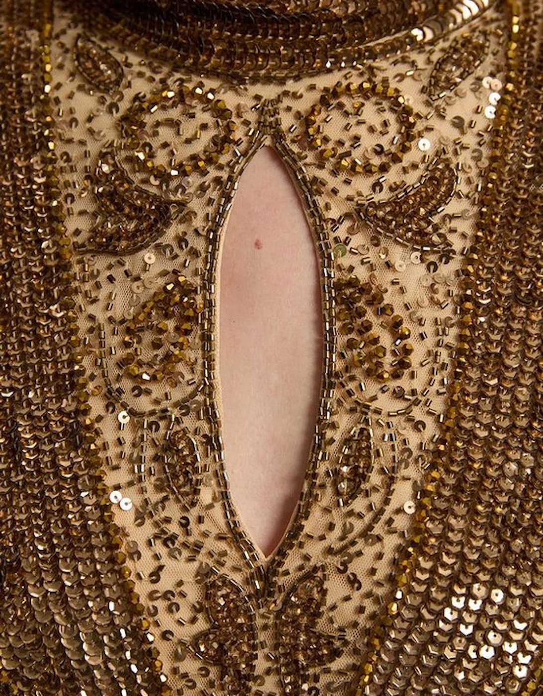 Petite Embellished Beaded Cap Sleeve Woven Mini Dress