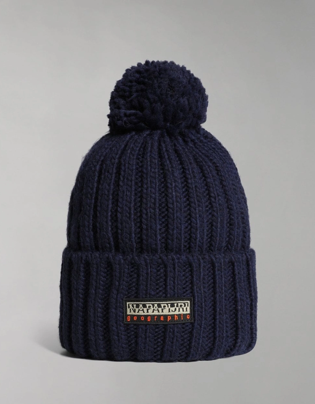 Women's Napapijri Fea 2 Bobble Hat - Blue Marine 176 - Navy - Size: ONE size