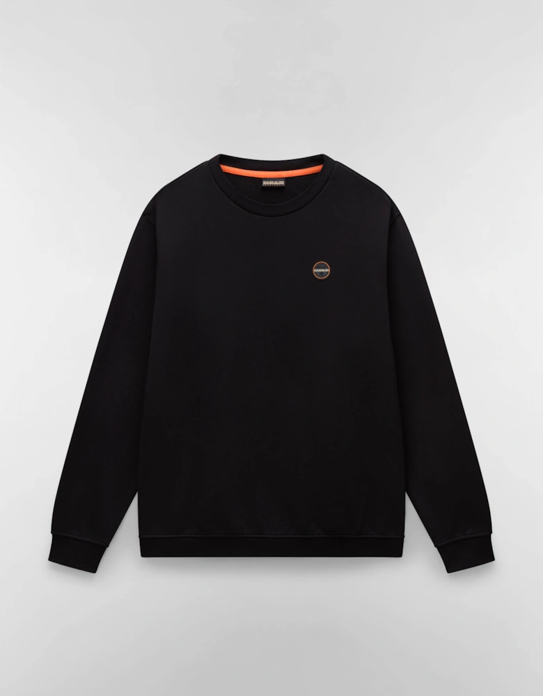 Badge Mens Crew Neck Sweatshirt - Black Beauty 941