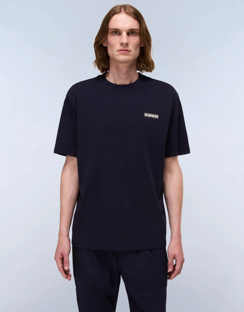 Small Box Mens Short Sleeve T-Shirt - Blue Marine 176