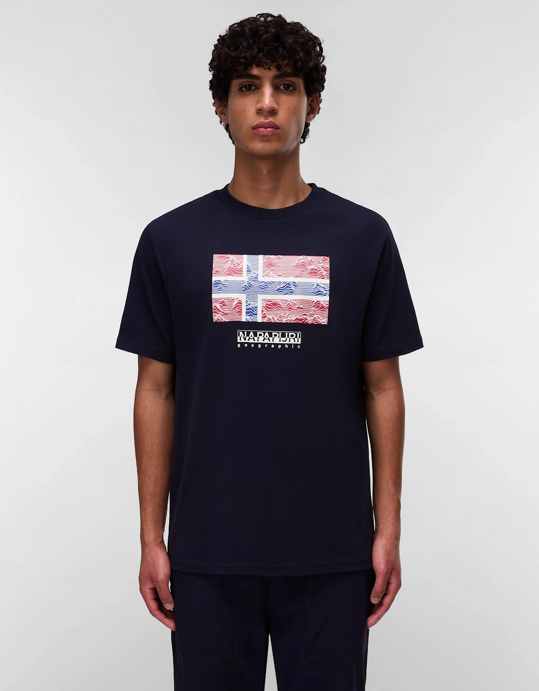 Drapeau Mens Short Sleeve T-Shirt - Blue Marine 176, 2 of 1