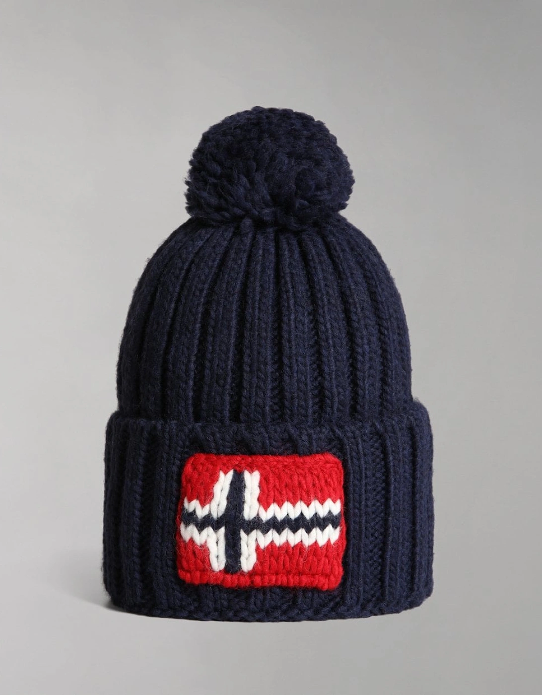 Women's Napapijri Semiury 5 Bobble Hat - Blue Marine 176 - Navy - Size: ONE size