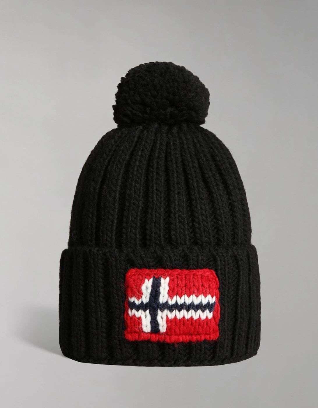 Women's Napapijri Semiury 5 Bobble Hat - Black 041 - Size: ONE size