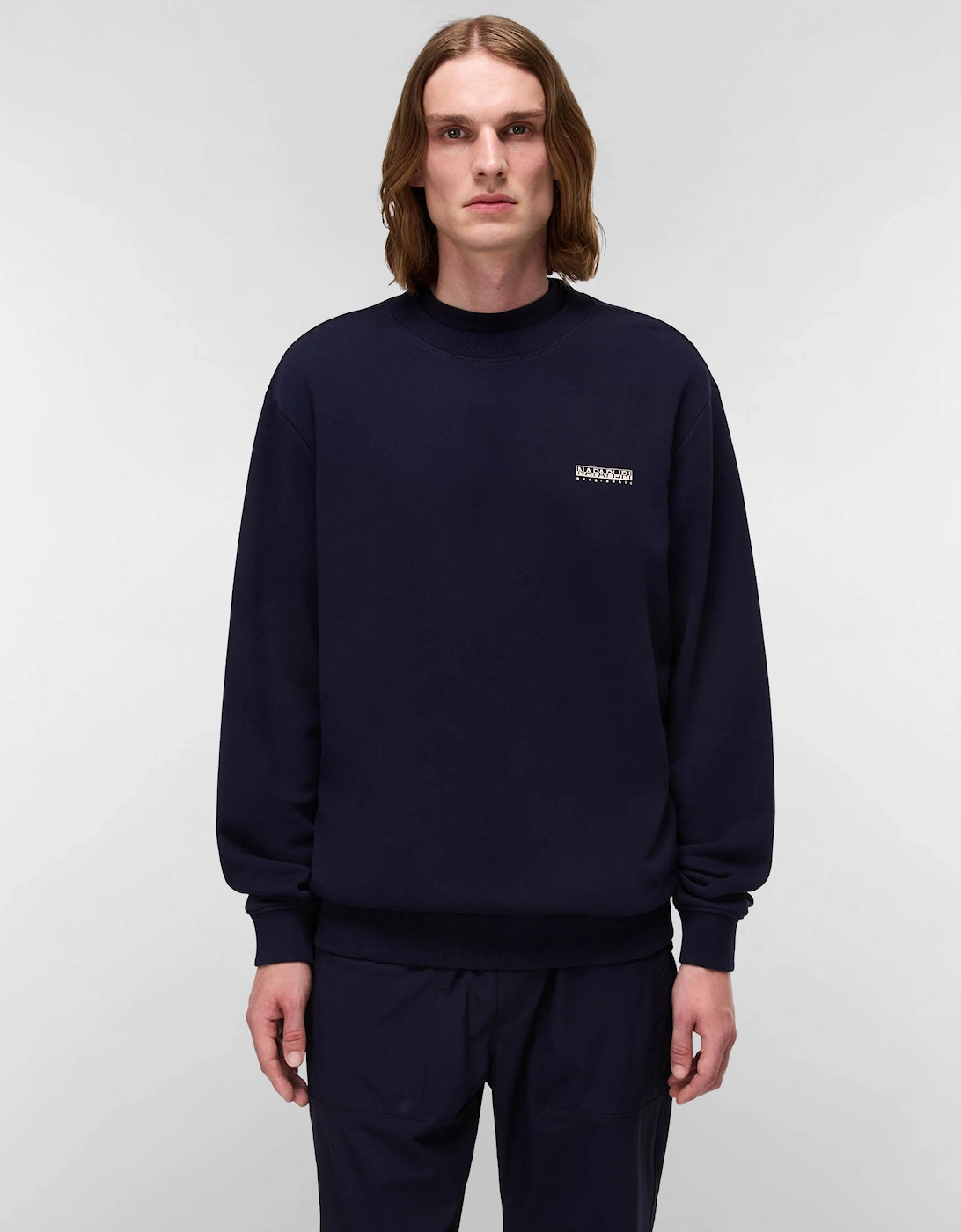 Small Box Mens Crew Neck Sweatshirt - Blue Marine 176, 2 of 1