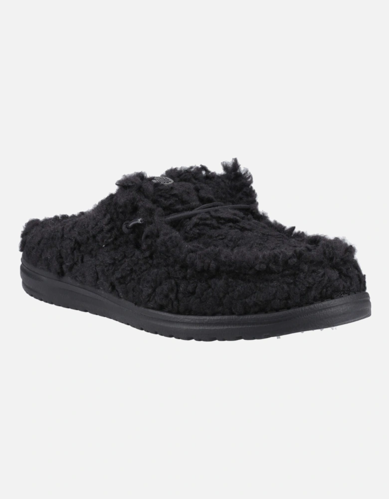 HEYDUDE Wally Polyester Men's Black/Black Mules