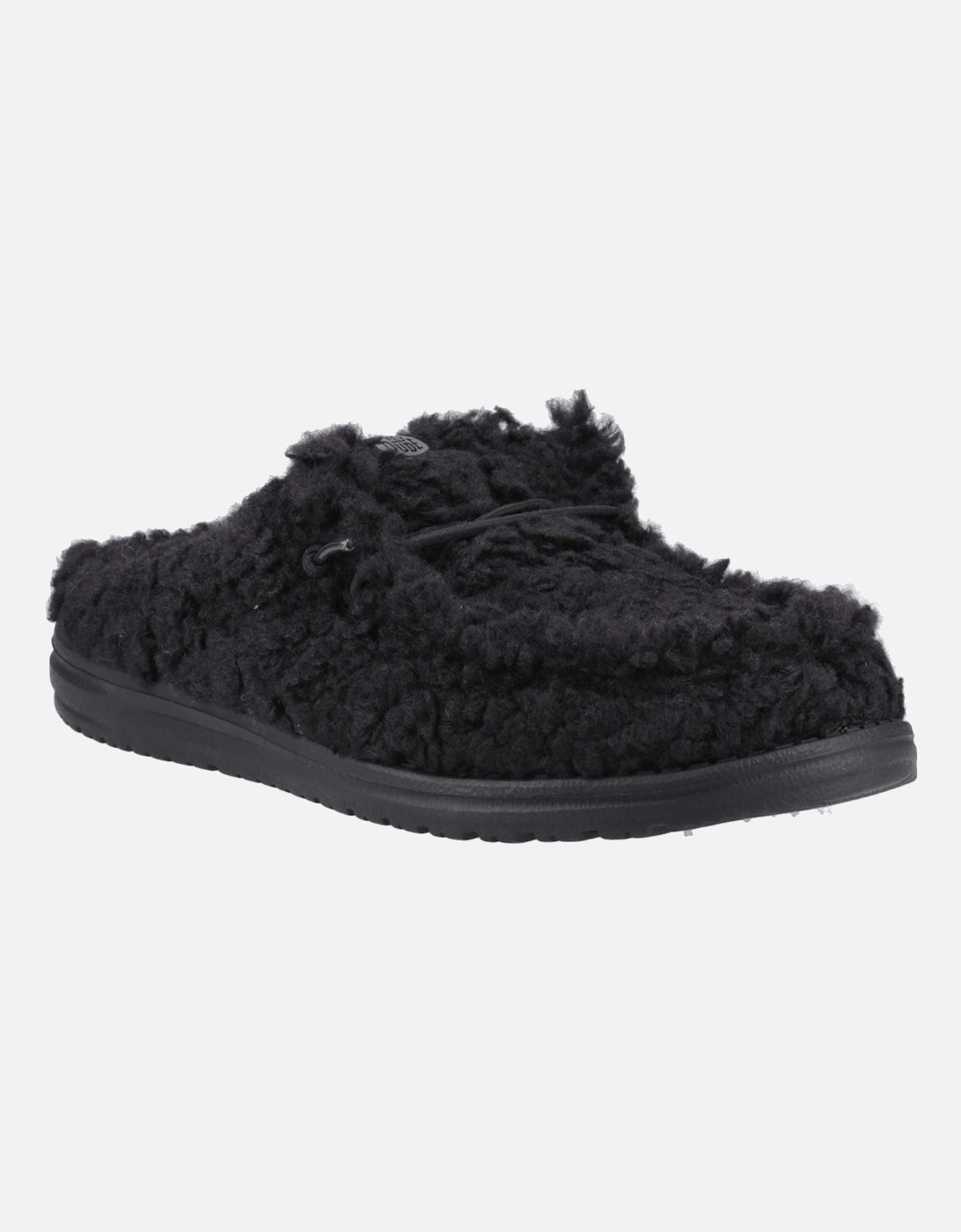 HEYDUDE Wally Polyester Men's Black/Black Mules, 6 of 5