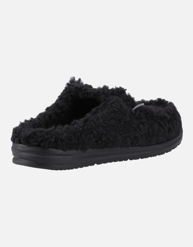 HEYDUDE Wally Polyester Men's Black/Black Mules