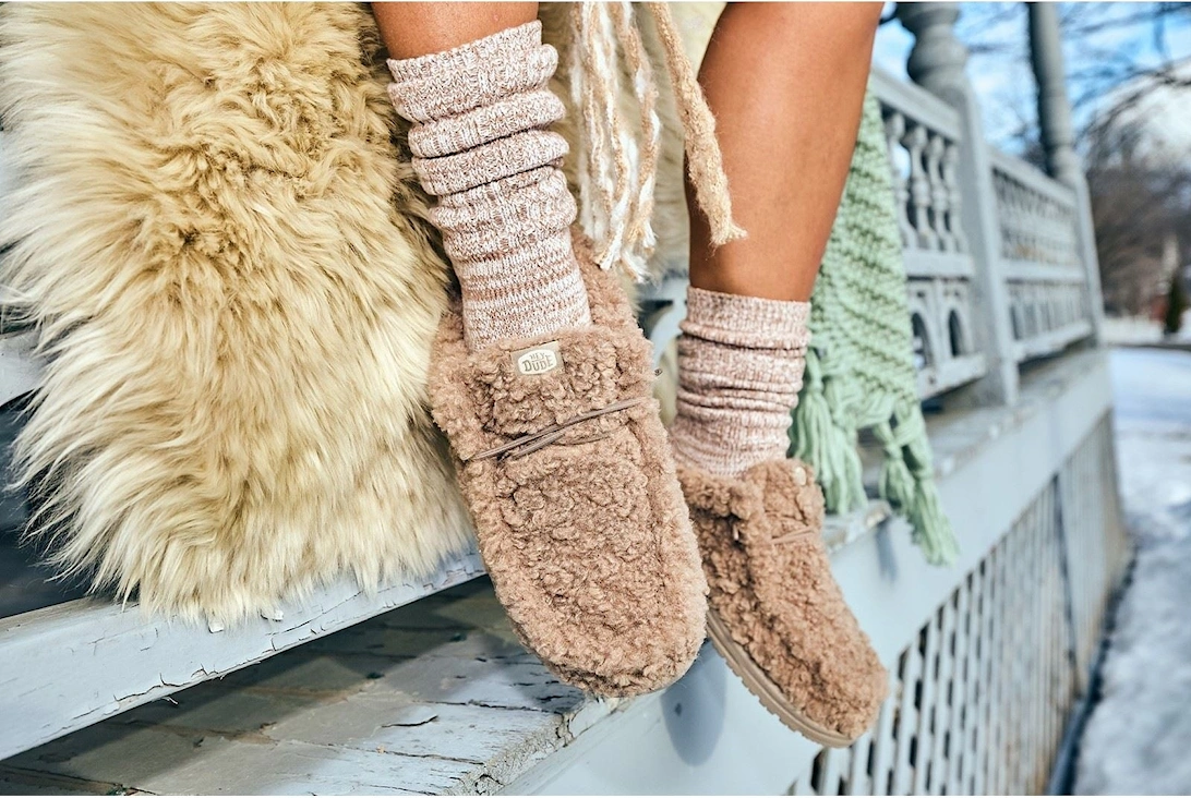 HEYDUDE Wendy Polyester Women's Timber Wolf Mules