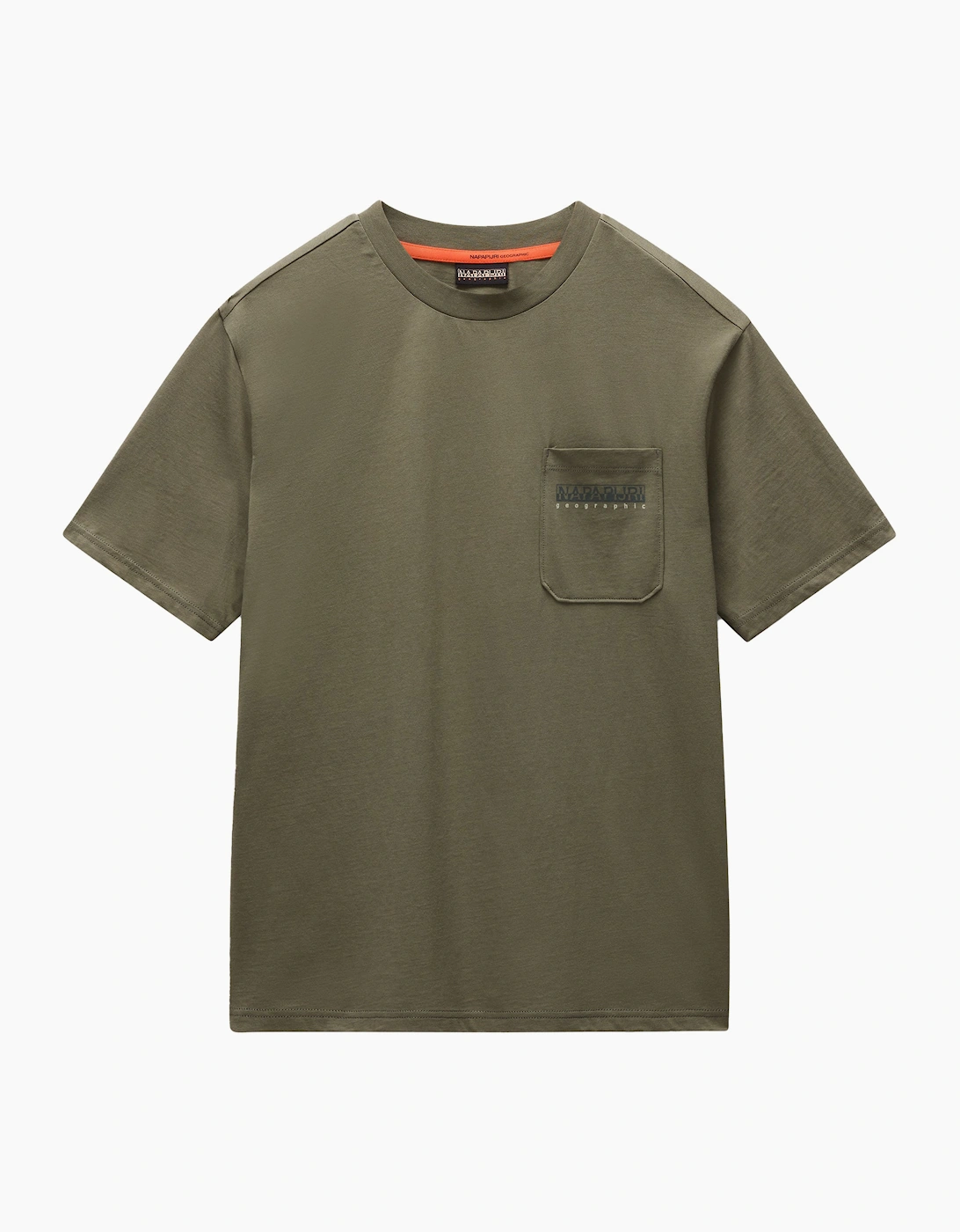 Men's Napapijri Fanes Pocket T-Shirt Tea Leaf - Tan - Size: 42